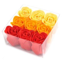 Sada 9 Mýdlových Květů - Broskvové Rúže