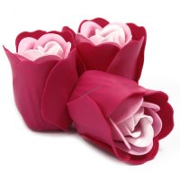 Sada 3 Mýdlových Květů - Růžová růže