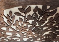 Dřevěný strom života Premium – dvouvrstvé provedení (ořech + přírodní dřevo)