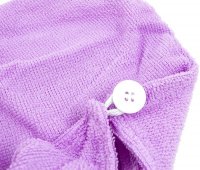 Ručník na vlasy fialový turban
