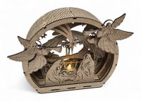 Exkluzivní dřevěný betlém s anděly