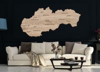 Dřevěná mapa Slovenska – puzzle