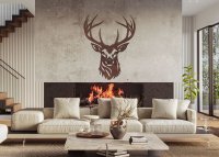 Dřevěný obraz – Hlava jelena