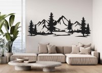 Dřevěný obraz - Hory