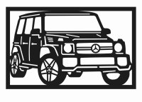 Dřevěný obraz na stěnu - Mercedes G