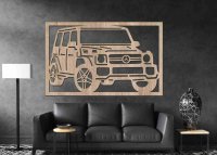 Dřevěný obraz na stěnu - Mercedes G