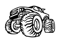 Dřevěný obraz na stěnu – Monster Truck Off-road