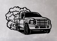 Dřevěný obraz na stěnu – Pickup Truck Off-road