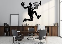 Dřevěný obraz na stěnu – Basketbal
