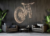 Dřevěný obraz - Horské kolo v pohybu