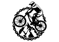 Dřevěný obraz - horské kolo