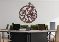 Dřevěný obraz - horské kolo