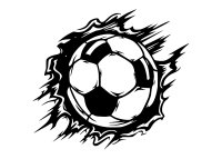 Dřevěný obraz – Energie fotbalu