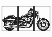Dřevěný obraz na zeď – Chopper