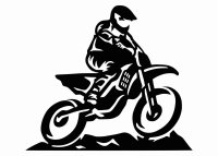 Dřevěný obraz na zeď – MotoCross