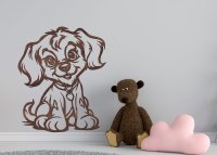 Dřevěný obraz – Roztomilý pejsek