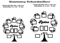 Dřevěný fotorámeček na zeď – Rodinný strom s nápisem
