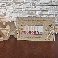 Svatební obálka na peníze - Na první milion