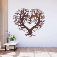 Dřevěný strom života na stěně