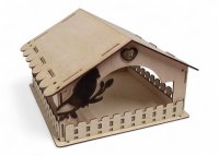 Dřevěná budka pro ptáky