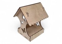 Dřevěná budka pro ptáky