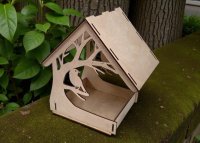 Dřevěná budka pro ptáky