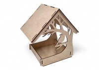 Dřevěná budka pro ptáky