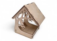 Dřevěná budka pro ptáky
