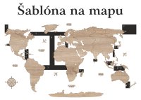 Dřevěná mapa světa