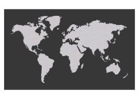 Dřevěná 3D mapa světa ze dvou vrstev
