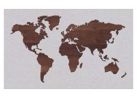Dřevěná 3D mapa světa ze dvou vrstev
