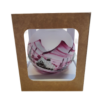 Skleněná koule na svíčku na stojanu