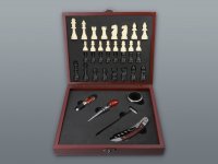 Set na víno 5 ks + šachy