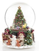 Sněhová koule - vánoční stromek
