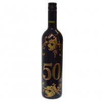 Dárkový set víno + pohár k 50. narozeninám