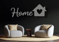 Dřevěný nápis na zeď – Home