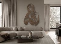 Dřevěný obraz na zeď - Panna Maria v modlitbě