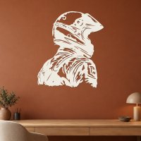 Dřevěný obraz na zeď – Portrét motokrosaře