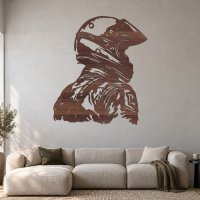 Dřevěný obraz na zeď – Portrét motokrosaře