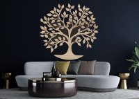 Dřevěný strom života na zeď – Rodinný rozkvět