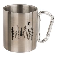 Nerezový termos-hrnek s karabinou 260ml - Stan