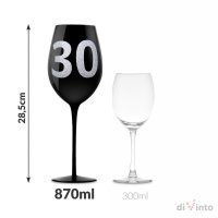 Obrovská sklenka na víno k 30. narozeninám