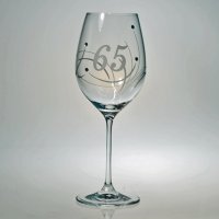 Výroční pohár na víno SWAROVSKI - K 65. narodeninám