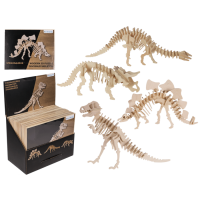 Přírodní dřevěné 3D puzzle - Dinosaurus
