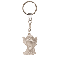Kovový přívěsek na klíče – Anděl na aute