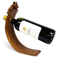 Dřevěný stojan na víno - Delfín