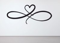 Dřevěný svatební obraz – Nekonečná láska se srdcem