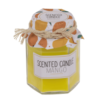 Aromatická svíčka v džemové sklenici (různé vůně) - Mango