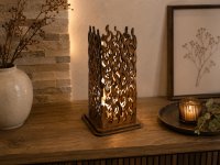 Dřevěný svícen – Ohnivá elegance