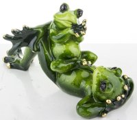 Keramické žabky – matka a dítě